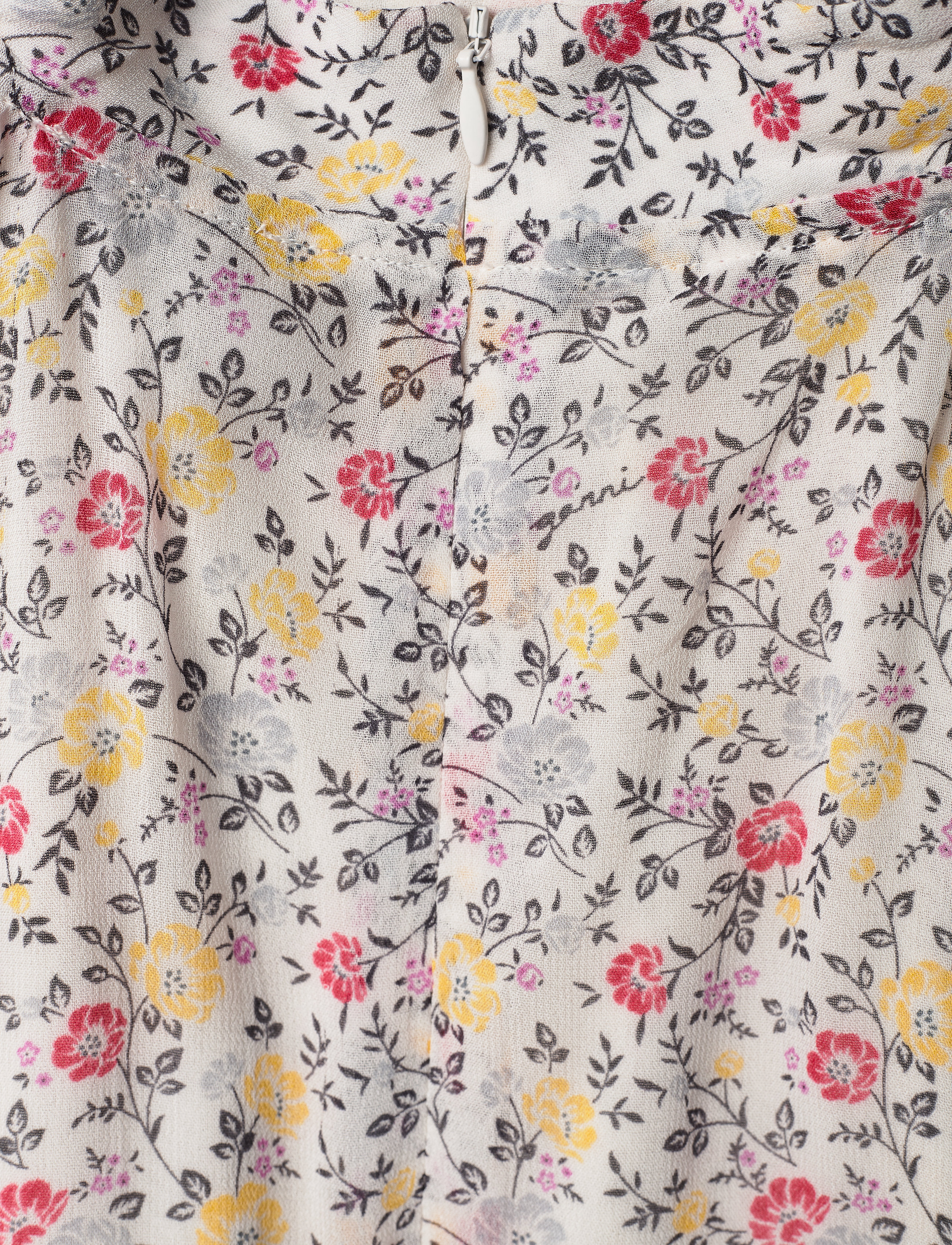 Ganni - Printed Georgette - egret - 3