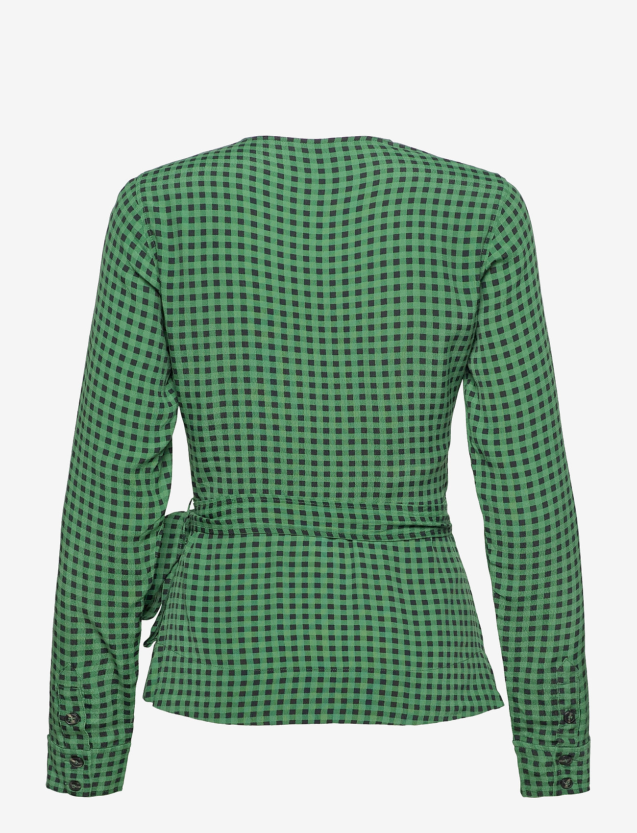 Ganni - Printed Crepe - foliage green - 1