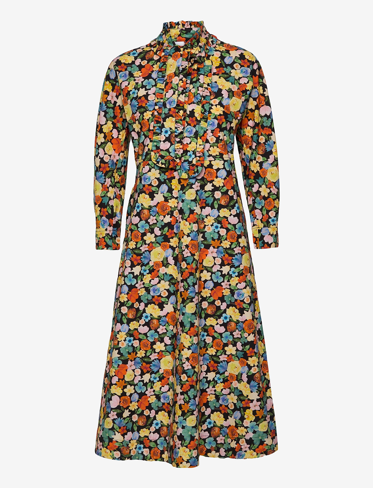 Ganni - Printed Cotton Poplin - multicolour - 0