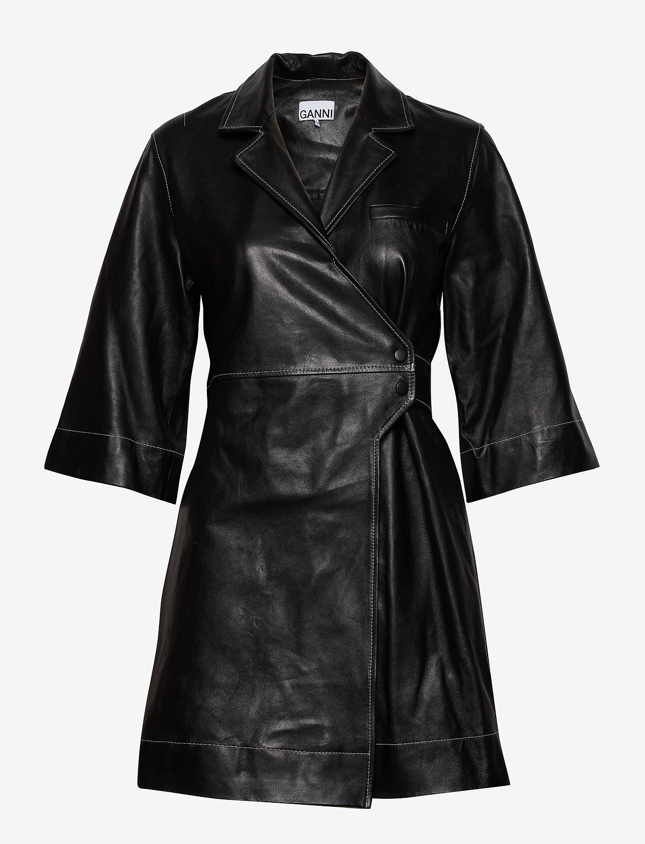 Ganni - Lamb Leather - black - 0