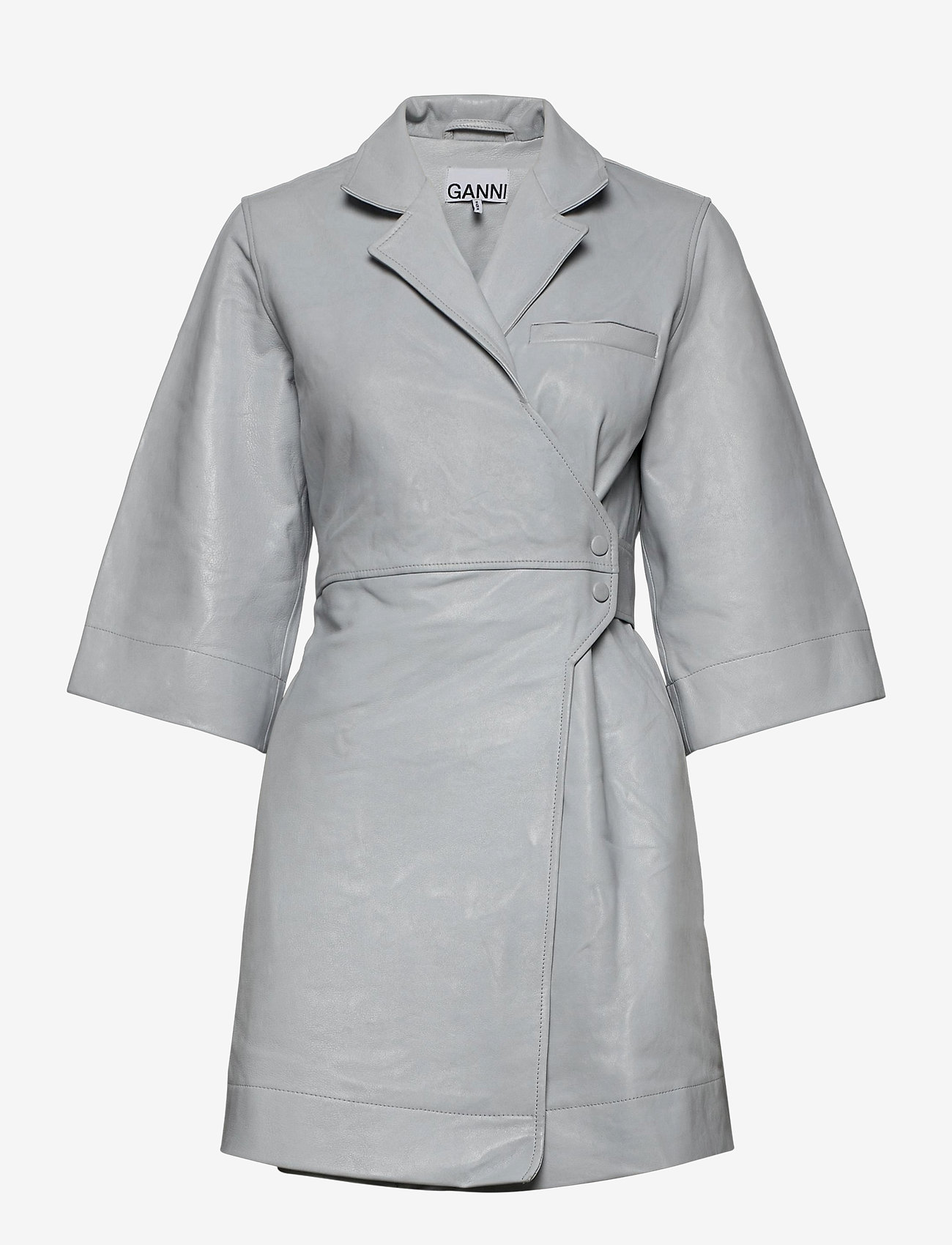 Ganni - Lamb Leather - heather - 0