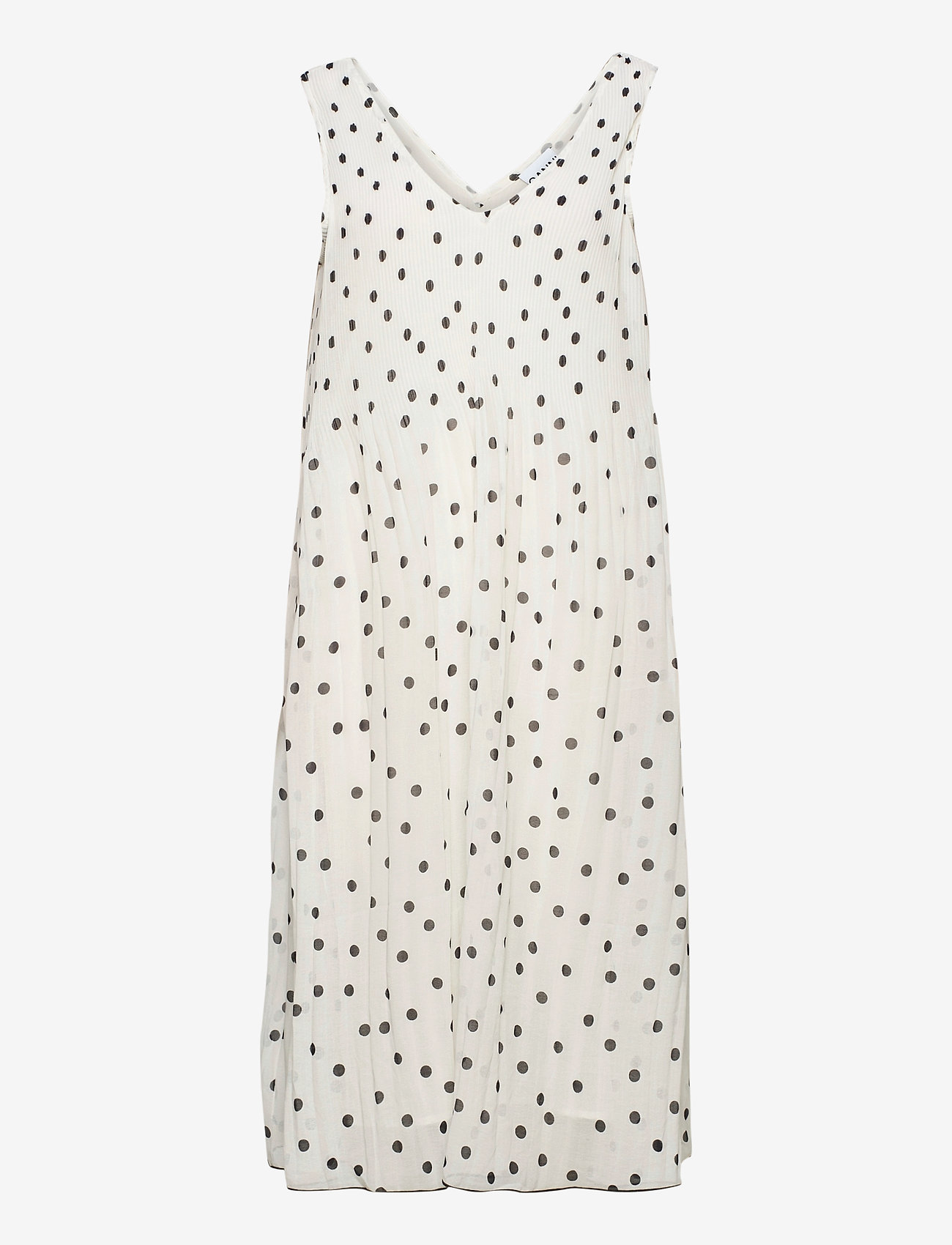 Ganni - Pleated Georgette - egret - 0