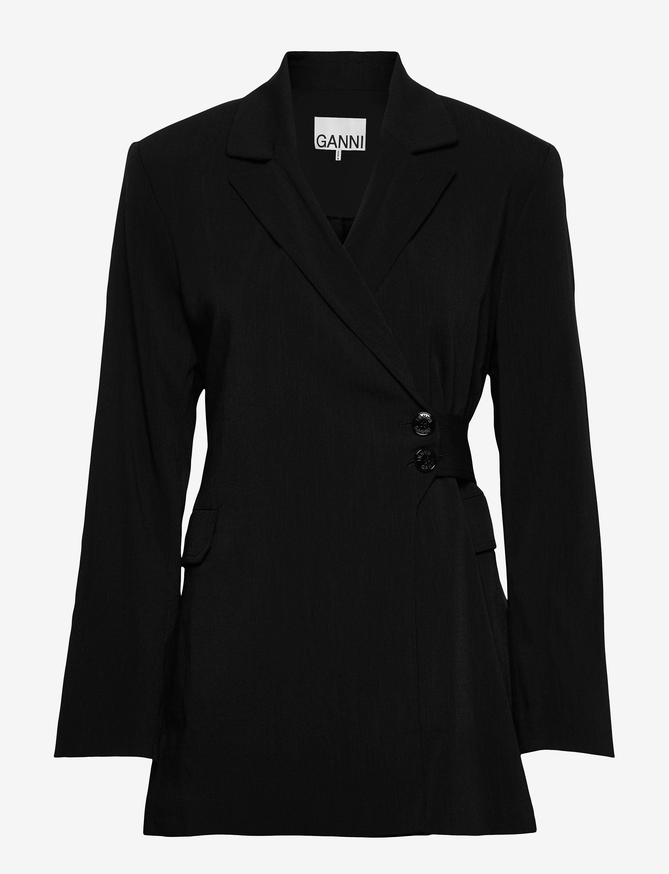 Ganni - Melange Suiting - black - 0