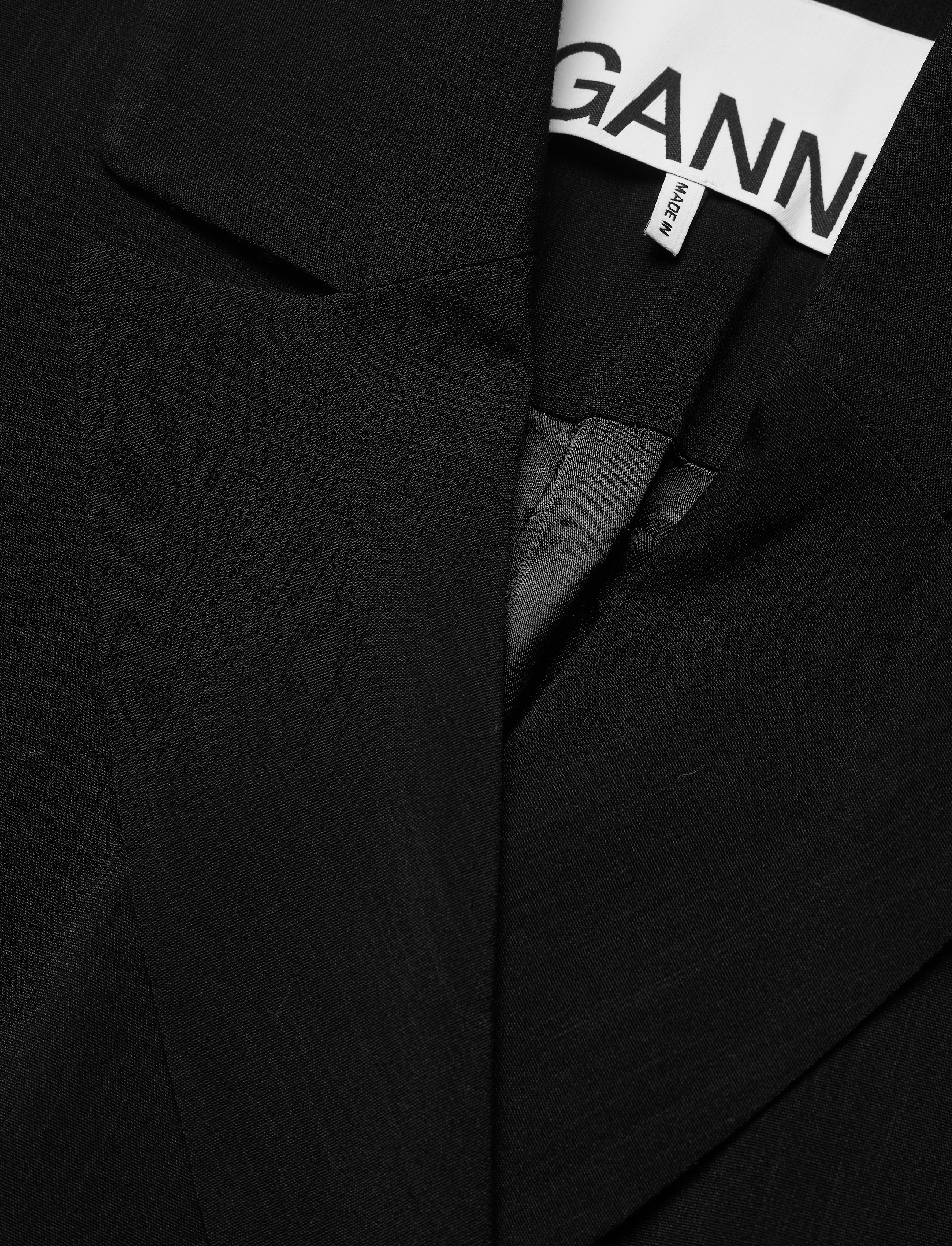Ganni - Melange Suiting - black - 2
