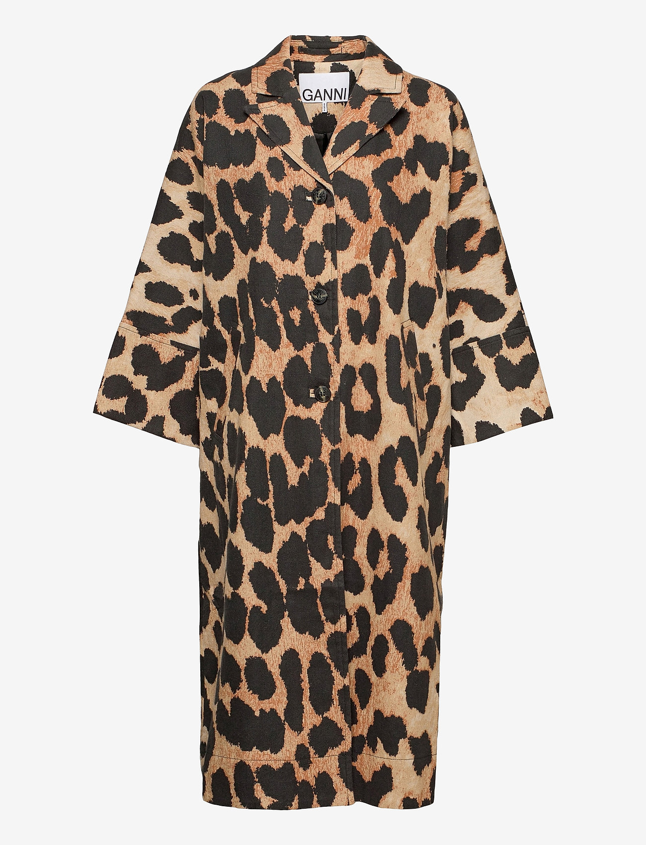 Ganni - Linen Canvas - maxi leopard - 0