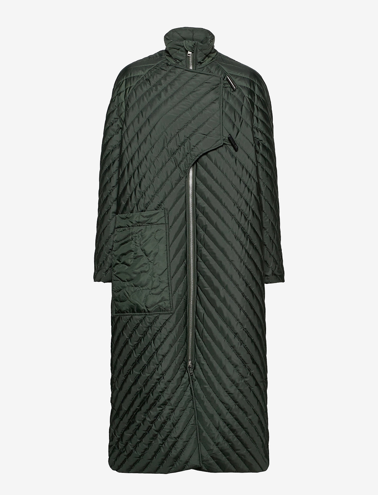 Ganni - Recycled Ripstop Quilt - dark green - 0