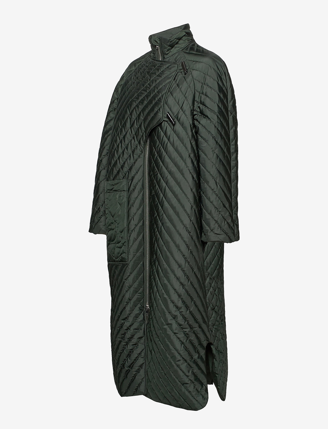 Ganni - Recycled Ripstop Quilt - dark green - 2