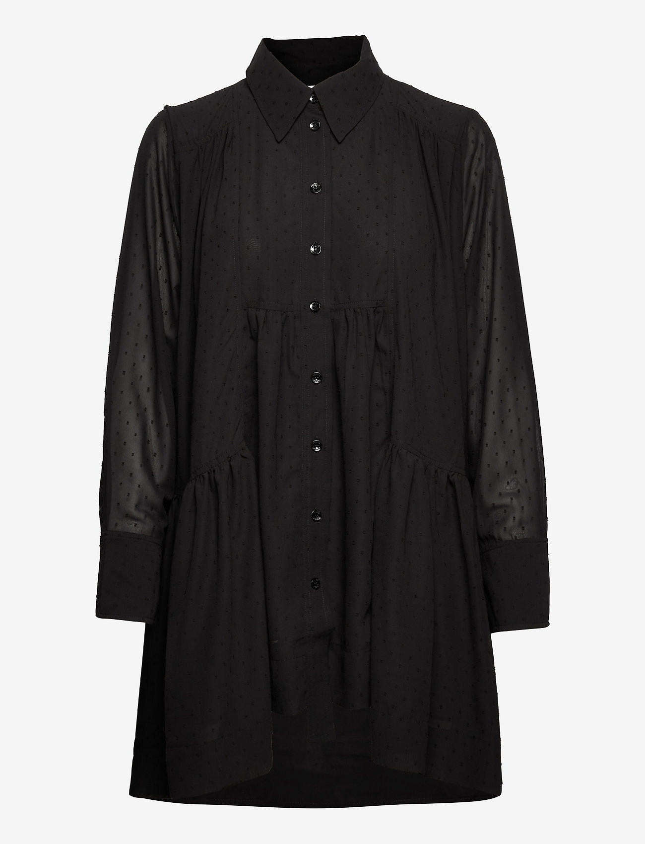 Ganni - Dotted Georgette - black - 0
