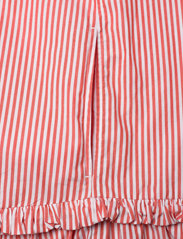 Ganni - Stripe Cotton Blazer Dress - sommarklänningar - thin stripe orangedotcom - 3