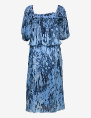 Ganni - Pleated Georgette - midi kjoler - placid blue - 1
