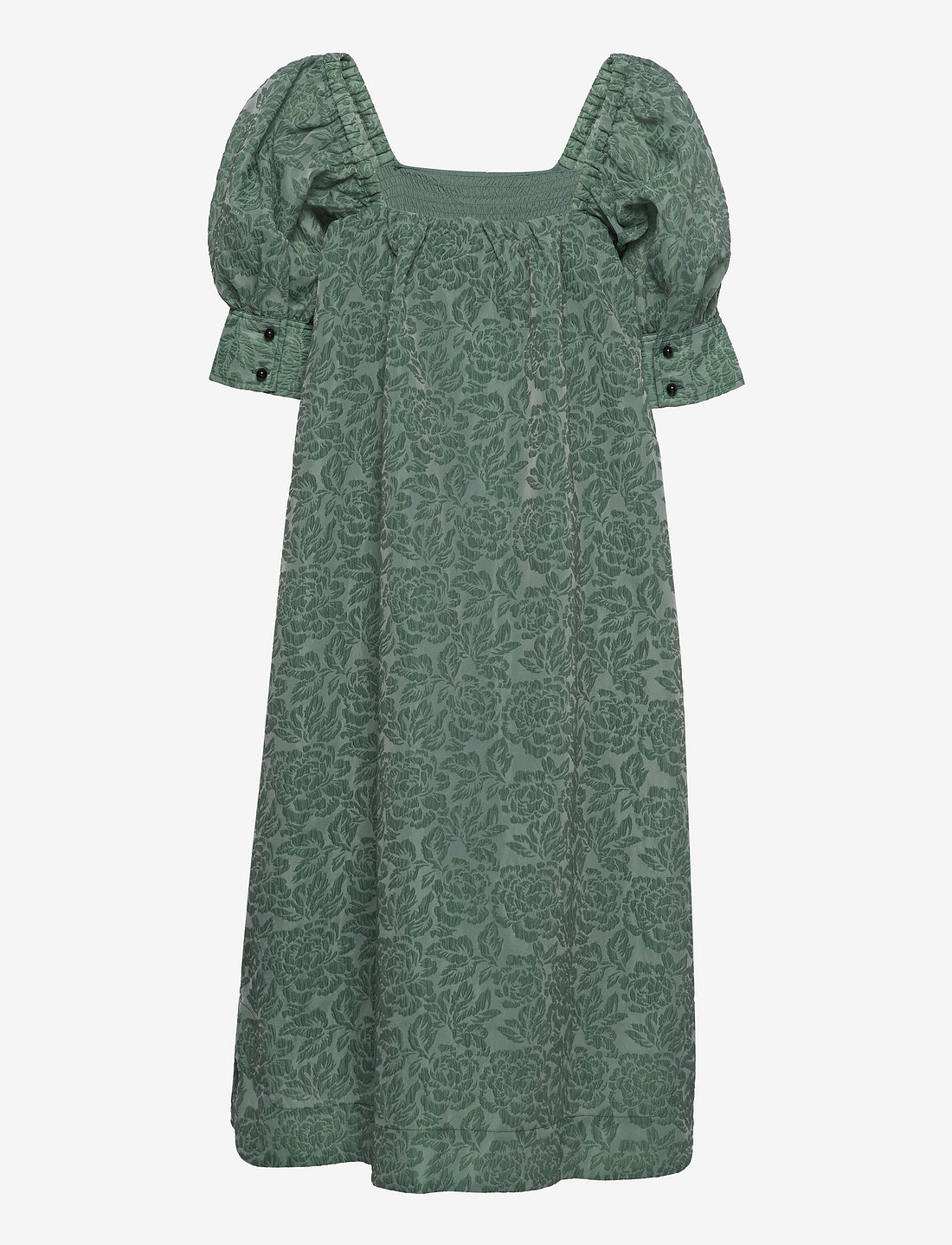 Ganni Jacquard Organza Midi Dress Robes midi Boozt