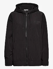 Ganni - Software Light Tech Zip Hoodie - sweatshirts & hættetrøjer - black - 0
