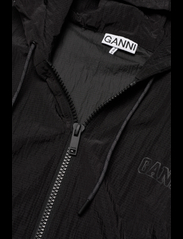 Ganni - Software Light Tech Zip Hoodie - bluzy i bluzy z kapturem - black - 2