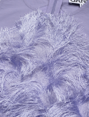 Ganni - Fringe Mesh Top - Ärmlösa blusar - persian violet - 2