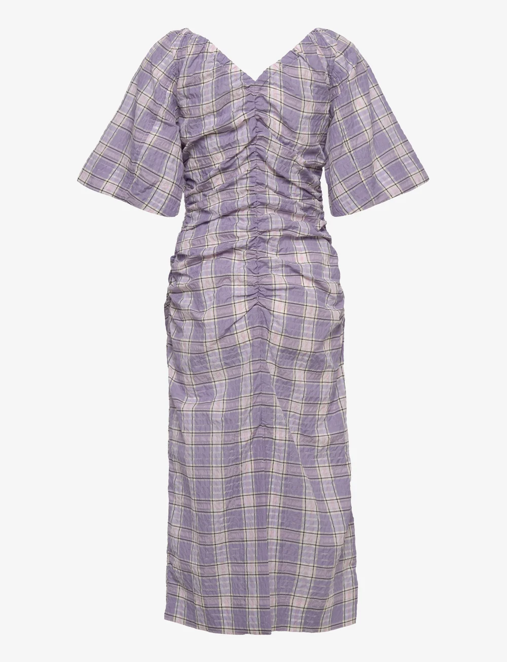 Ganni seersucker top check dress