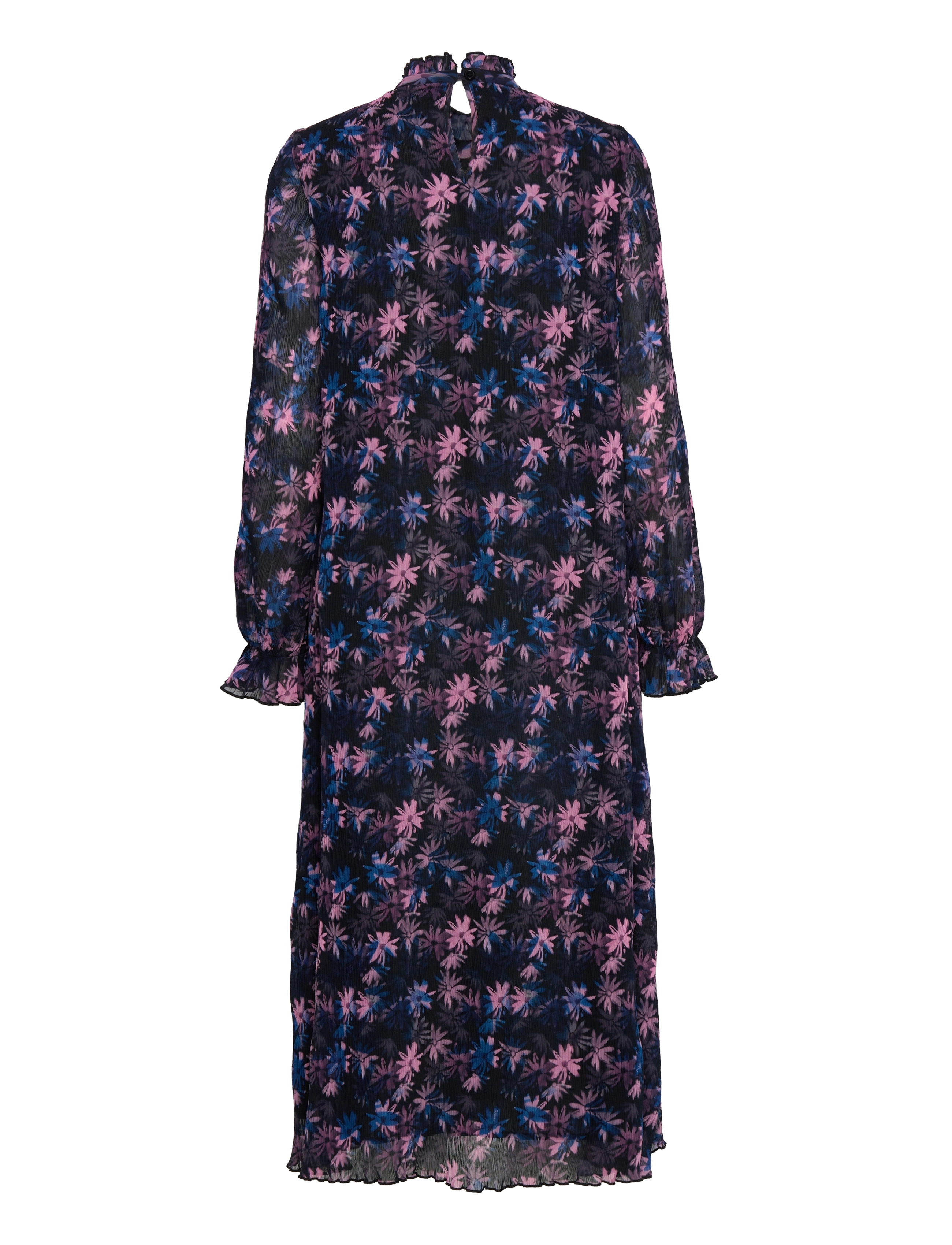 Ganni - Pleated Georgette Midi Dress - midikleider - daisy spray lilac sachet - 1