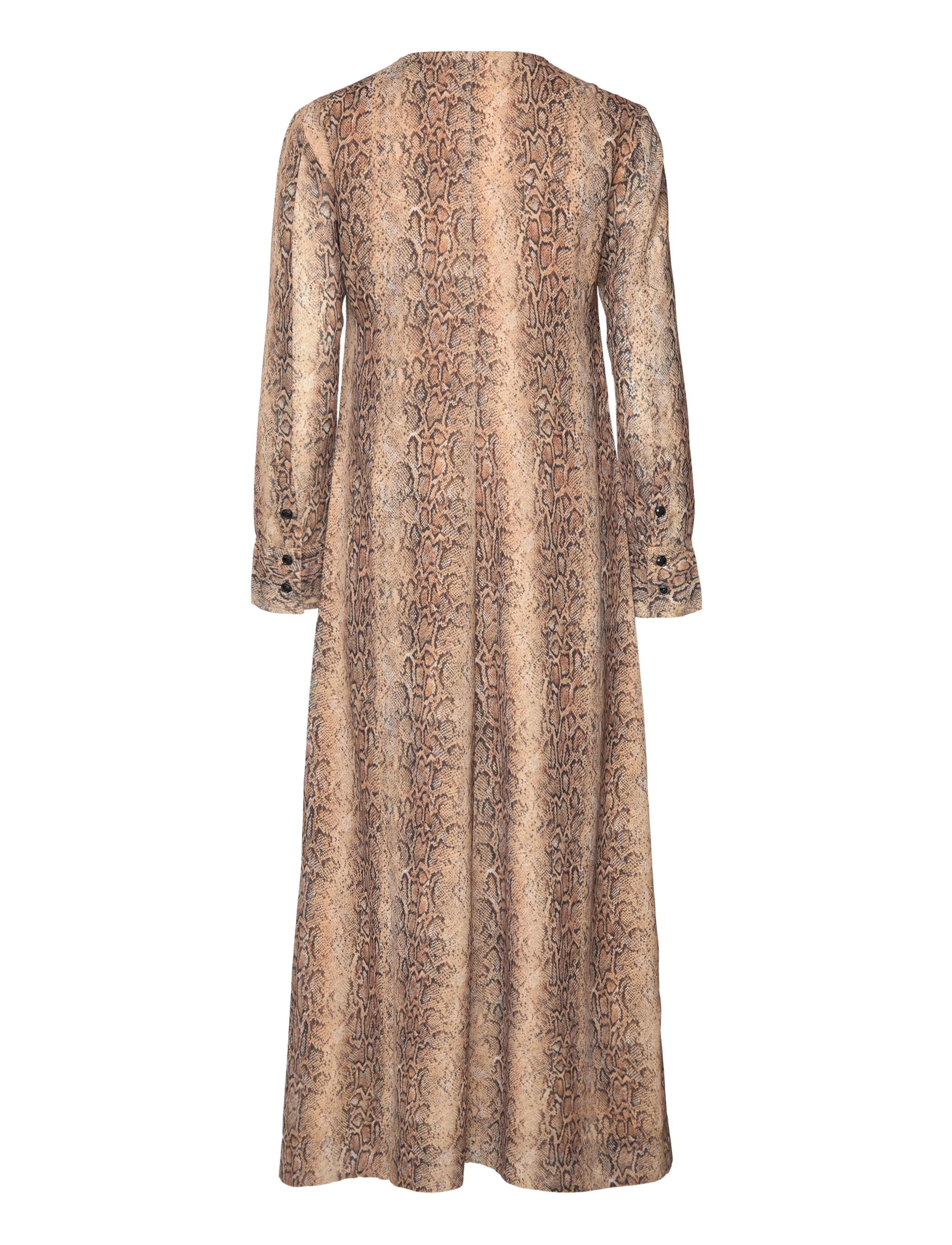 Ganni - Printed Light Crepe LS Maxi Dress - maxi dresses - snake starfish - 2