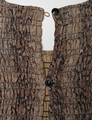 Ganni - Printed Light Crepe Smock Mini Dress - festkläder till outletpriser - snake starfish - 4