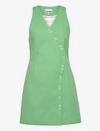 Cotton Suiting Mini Dress - PEAPOD