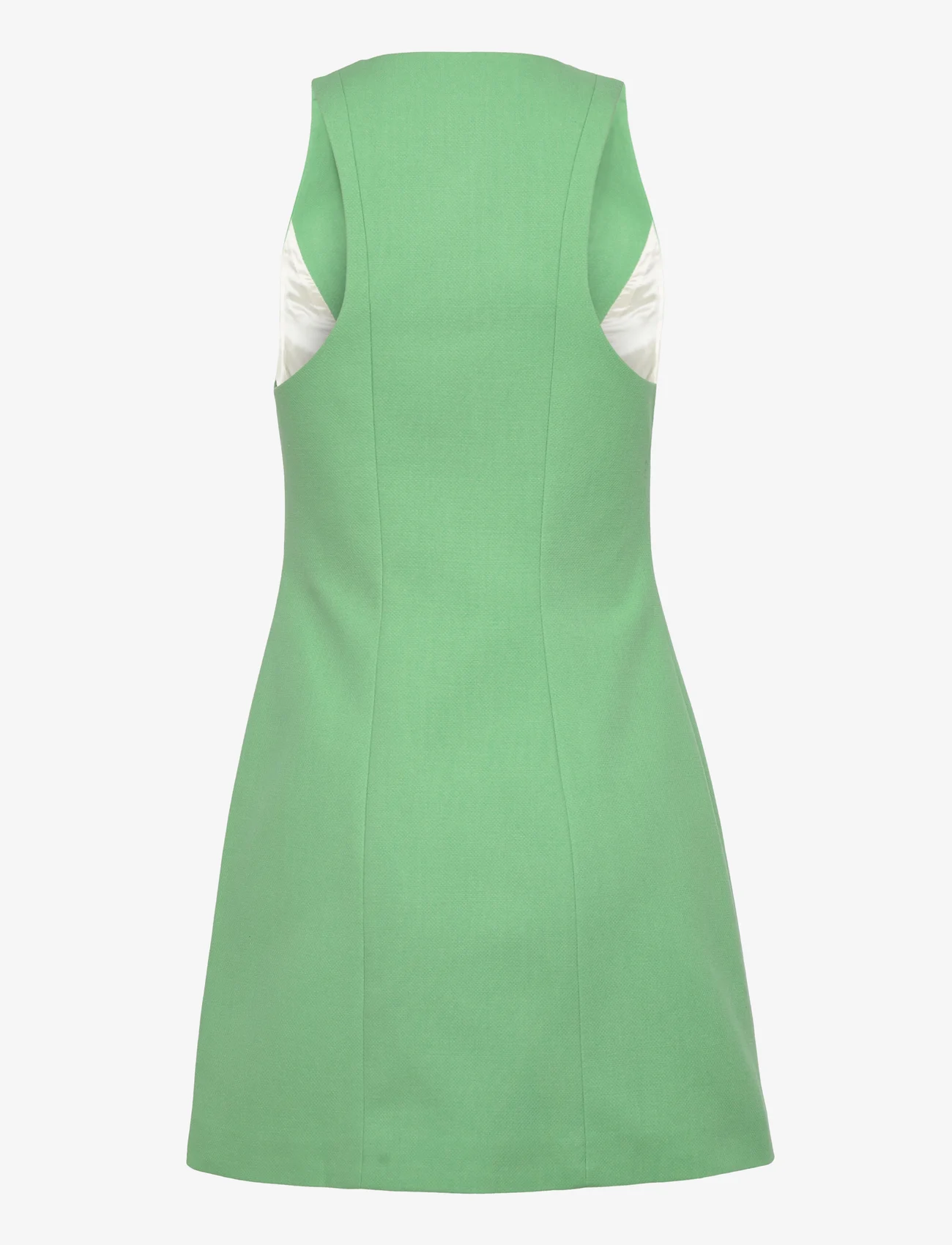 Ganni - Cotton Suiting Mini Dress - slå-om-kjoler - peapod - 1