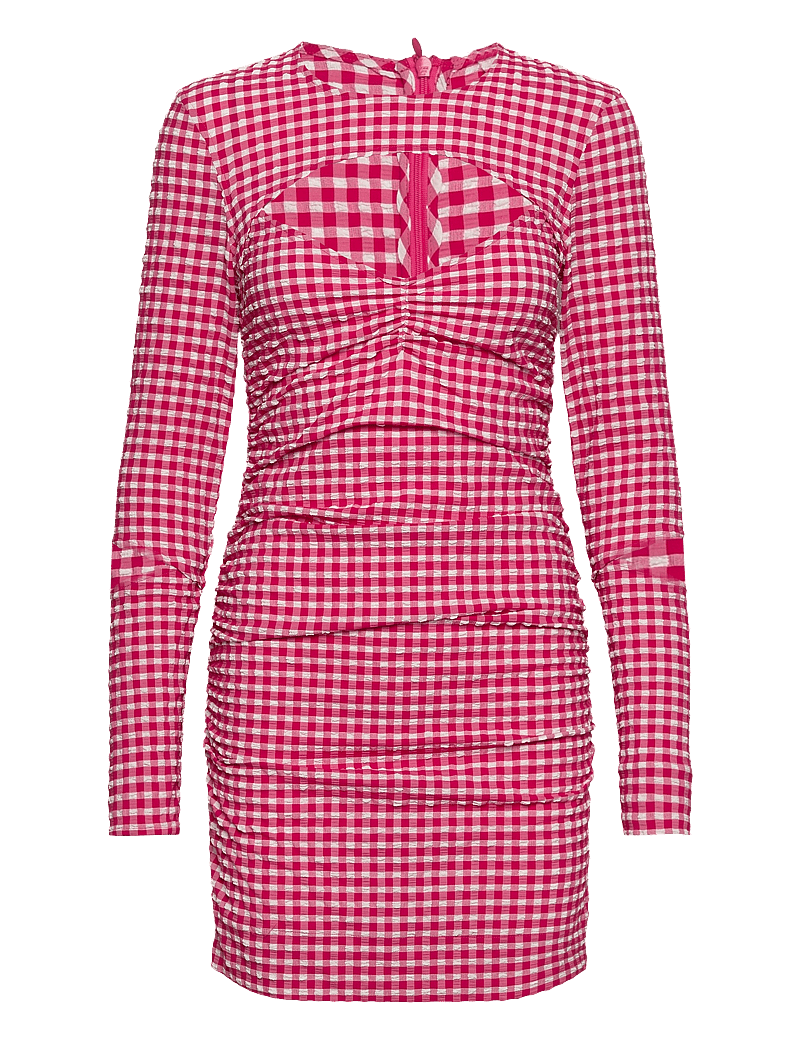 Ganni Stretch Seersucker โ short dresses โ shop at Booztlet