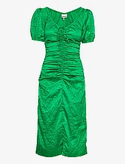 Ganni - Crinkled Satin - festtøj til outletpriser - bright green - 0