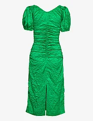 Ganni - Crinkled Satin - party dresses - bright green - 1