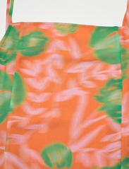 Ganni - Printed Light Crepe - midi-kleider - vibrant orange - 2
