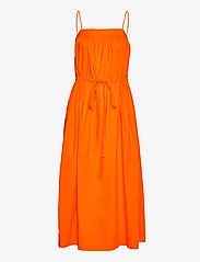Ganni - Cotton Poplin - festkläder till outletpriser - vibrant orange - 0