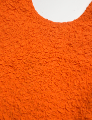 Ganni - Cotton Poplin - t-shirt & tops - vibrant orange - 2