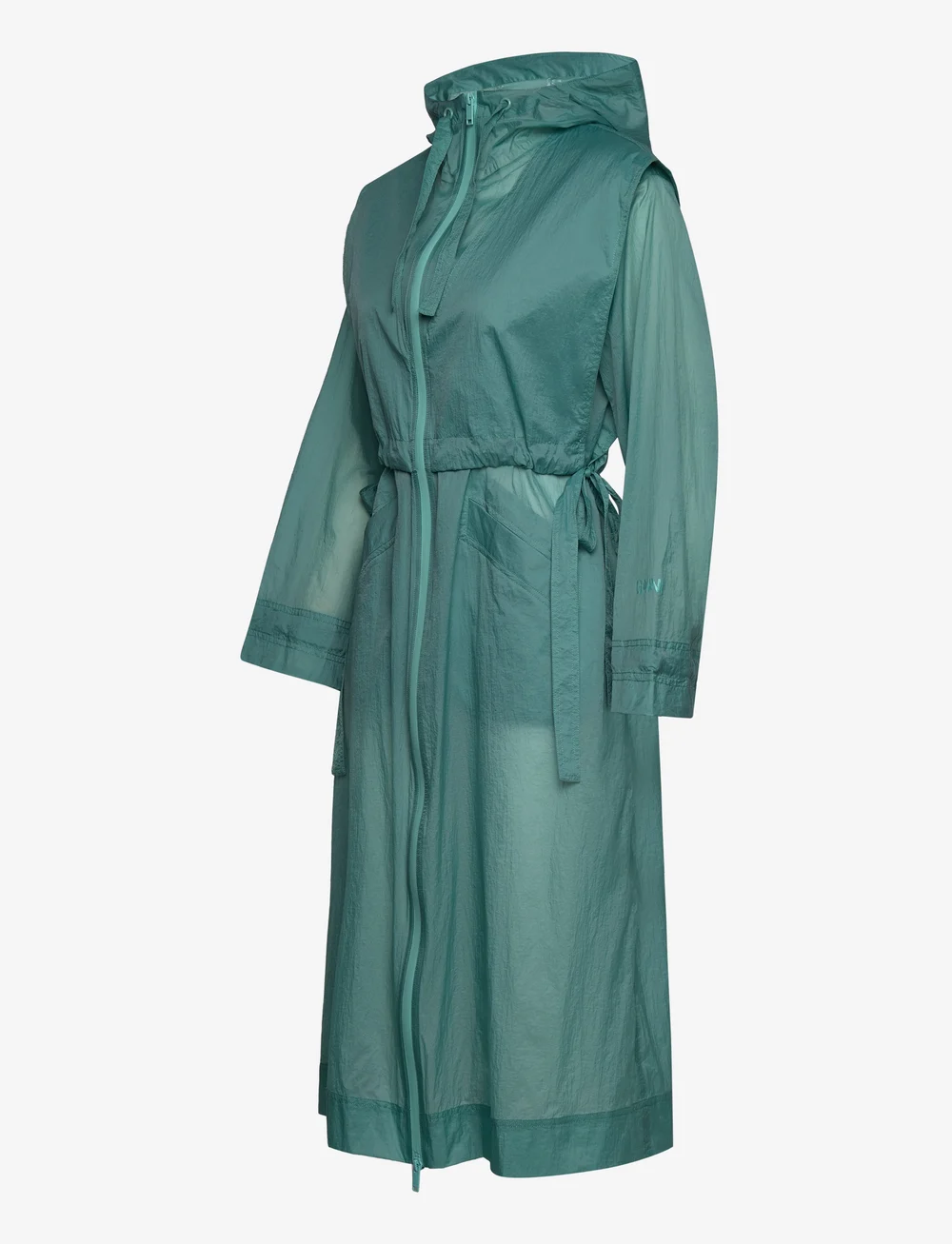 Ganni Light Nylon lange jassen mantels winkel bij Booztlet