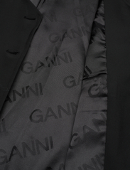 Ganni - Drapey Melange - festkläder till outletpriser - black - 4