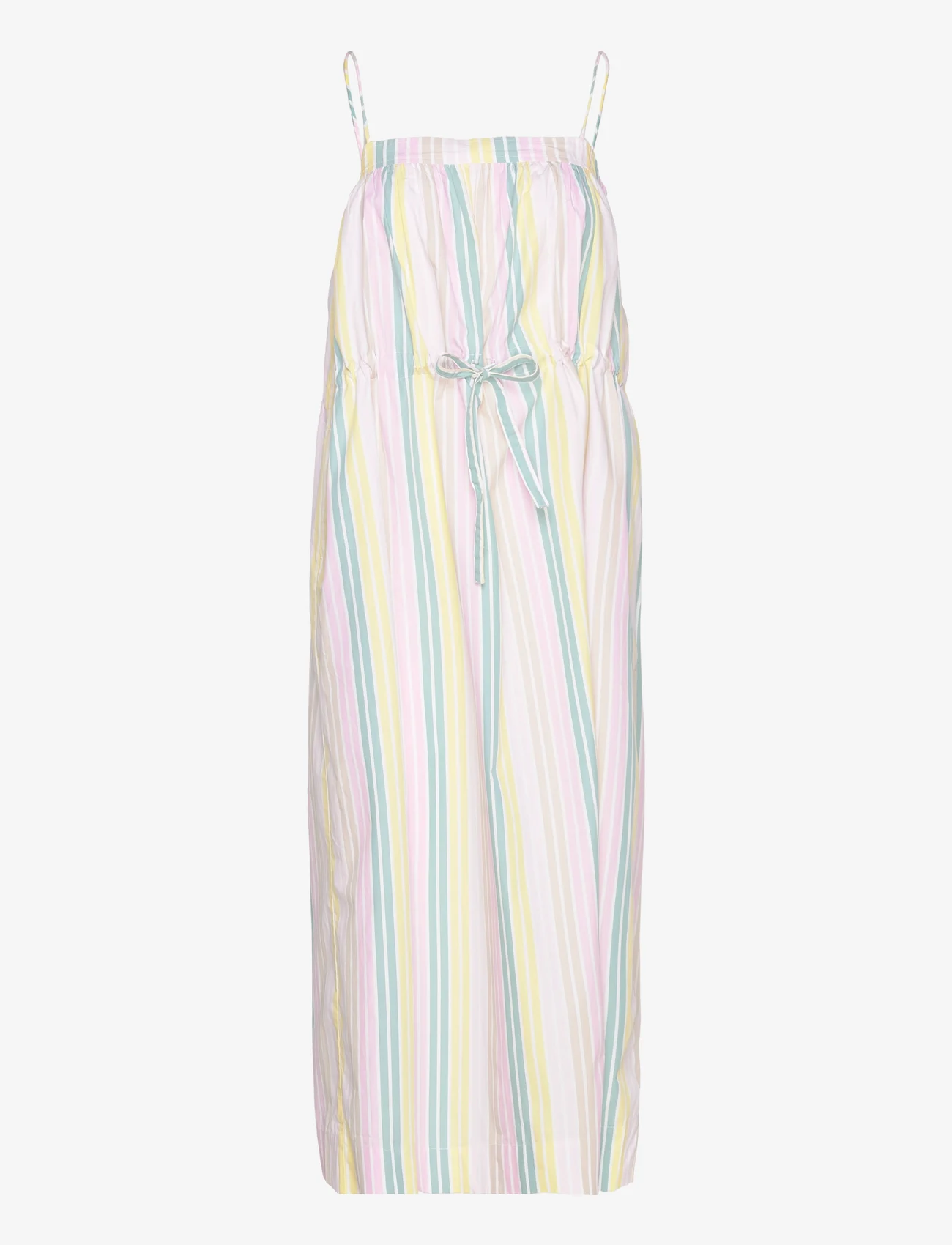 Ganni - Stripe Cotton - maxi dresses - multicolour - 0