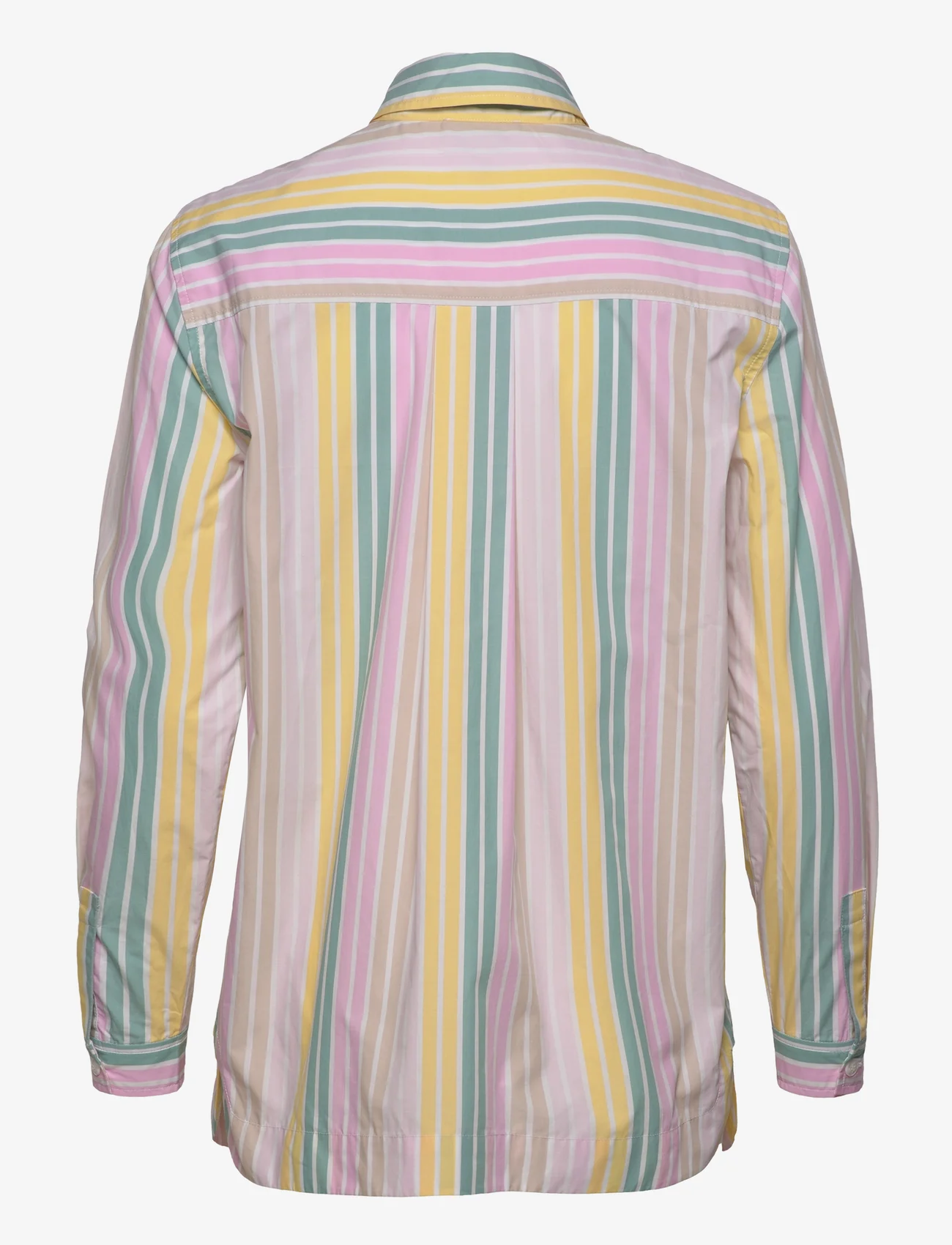 Ganni - Stripe Cotton - långärmade skjortor - multicolour - 1