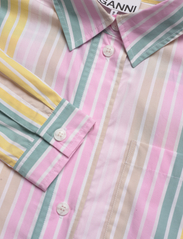 Ganni - Stripe Cotton - långärmade skjortor - multicolour - 2
