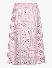 Ganni - Broderie Anglaise - midi nederdele - pink tulle - 1