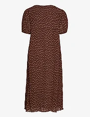 Ganni - Pleated Georgette - midi dresses - rocky road - 1