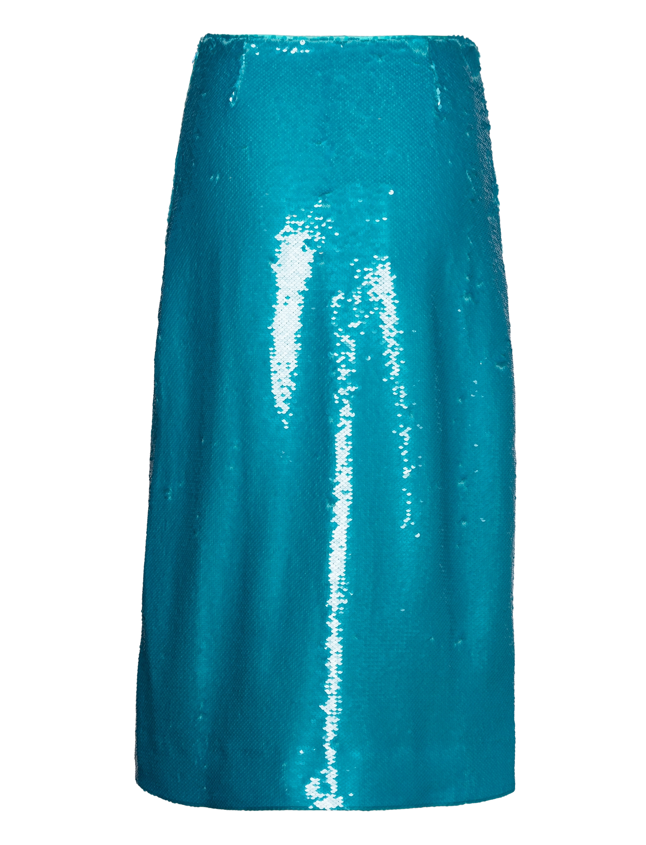 Ganni - Sequins - midi röcke - blue curacao - 1