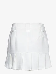 Ganni - Slub Linen Mini Skirt - minihameet - egret - 1