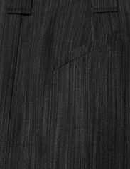 Ganni - Drapey Stripe Suiting Maxi Skirt - spódnice długie - black - 4