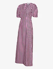 Ganni - Stripe Cotton Cutout Dress - paitamekot - bonbon - 2
