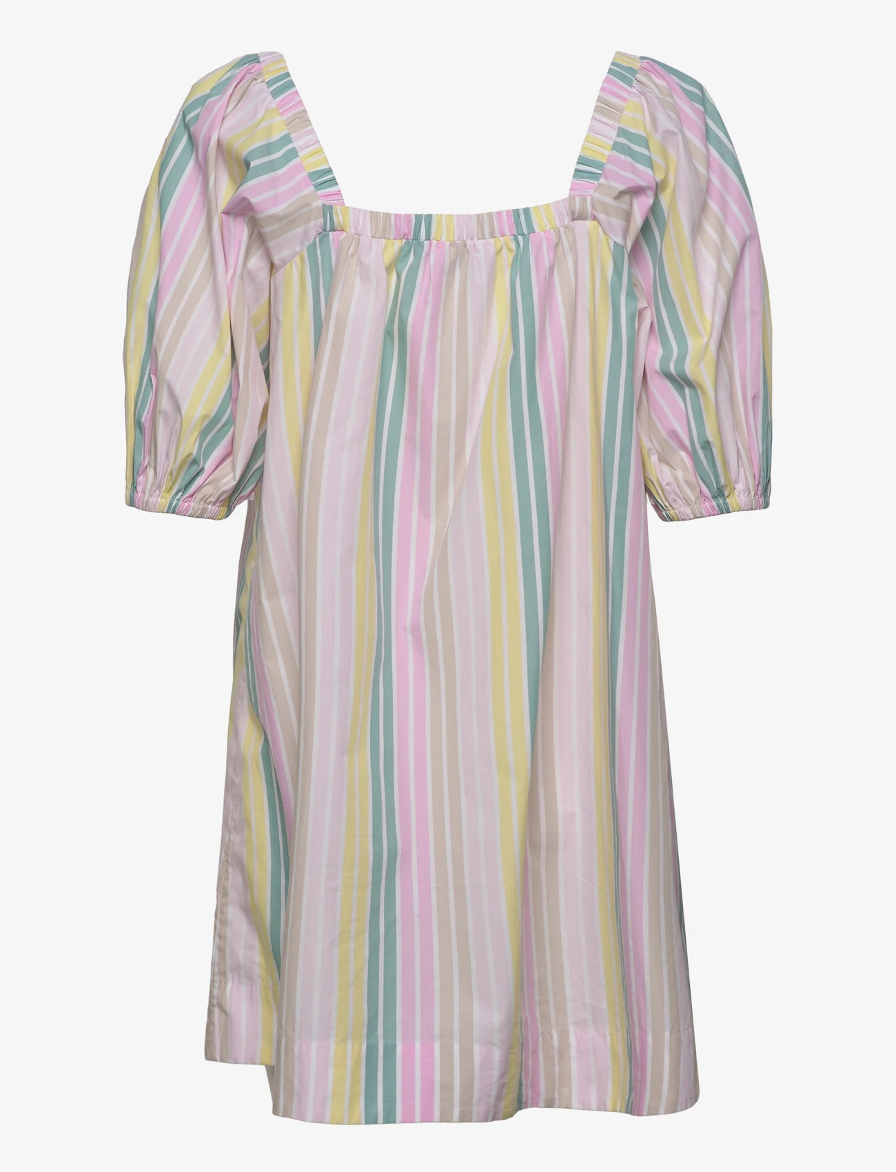 Ganni - Stripe Cotton - summer dresses - multicolour - 1