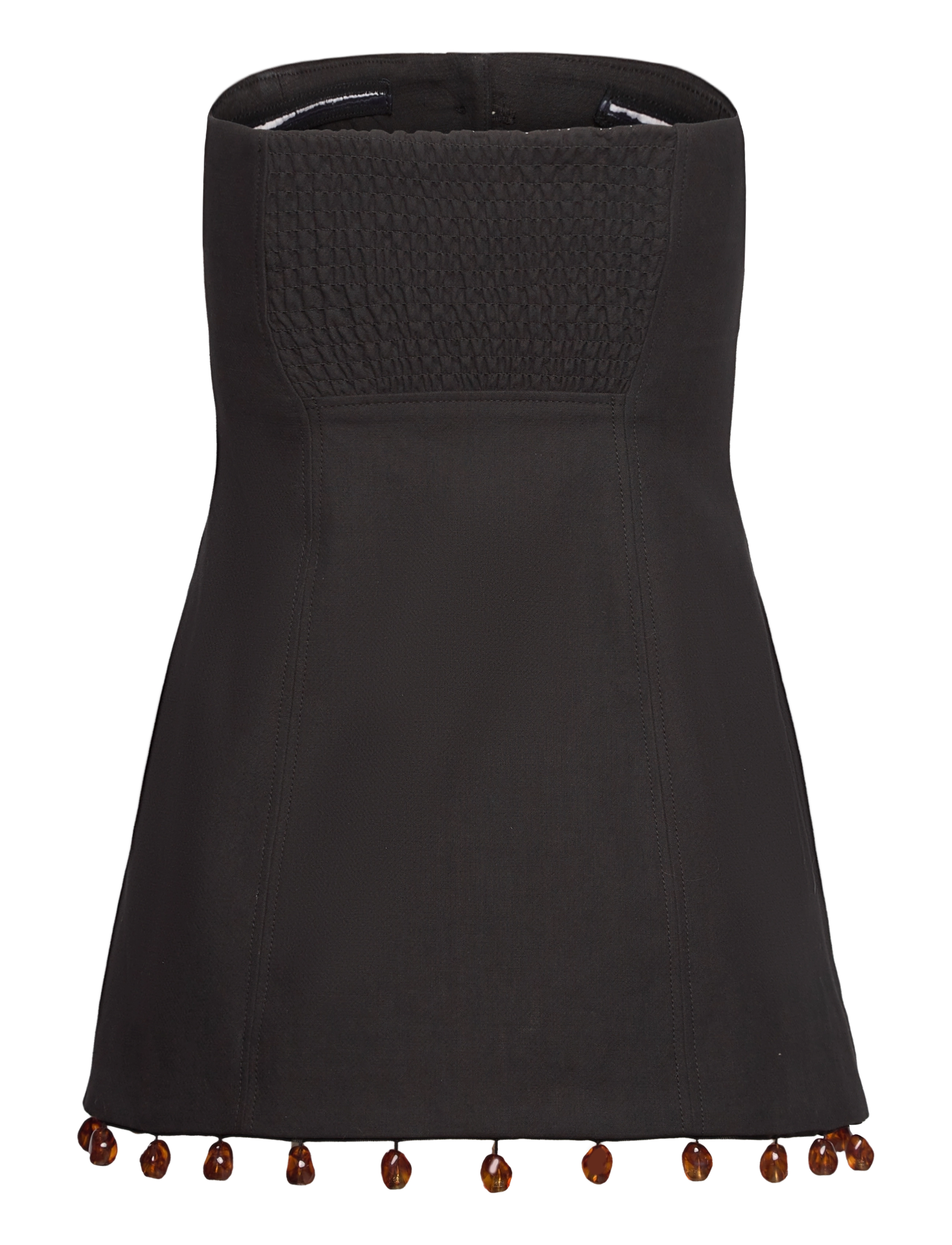 Ganni - Cotton Suiting Sleeveless Top - Ærmeløse toppe - black - 1