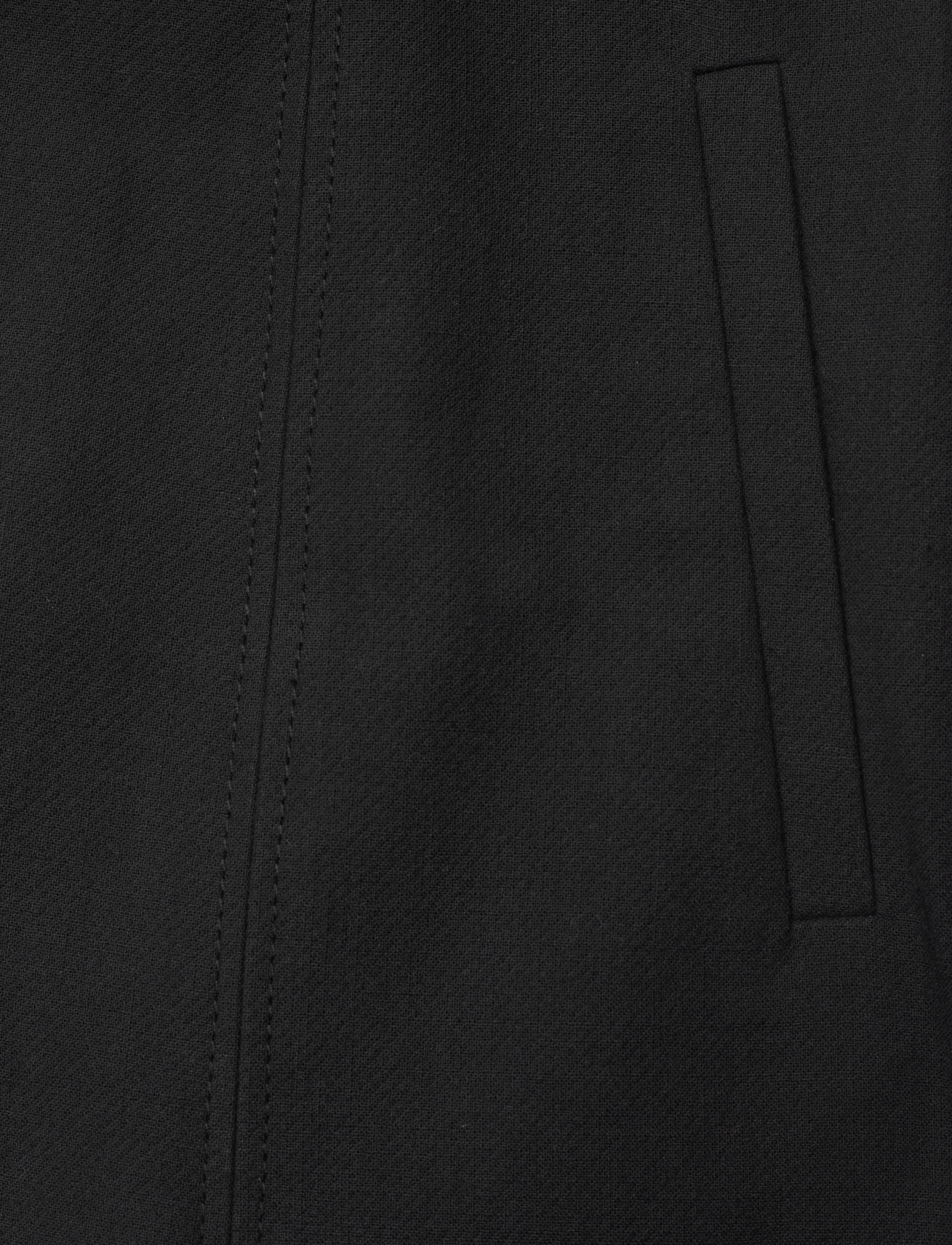 Ganni - Cotton Suiting Sleeveless Top - Ærmeløse toppe - black - 3