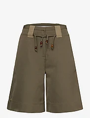 Ganni - Heavy Twill Wide Shorts - bermuda-shortsit - kalamata - 0