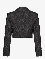 Ganni - Stretch Jacquard Cropped Blazer - festkläder till outletpriser - black - 1