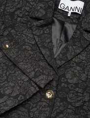 Ganni - Stretch Jacquard Cropped Blazer - festkläder till outletpriser - black - 2