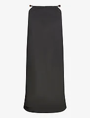 Ganni - Double Satin Maxi Skirt - midi jurken - black - 0