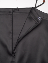 Ganni - Double Satin Maxi Skirt - slip dresses - black - 3