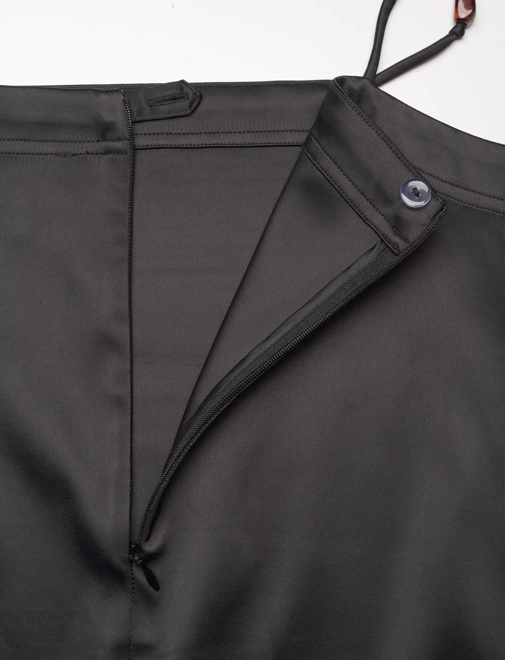 Ganni - Double Satin Maxi Skirt - satinnederdele - black - 3